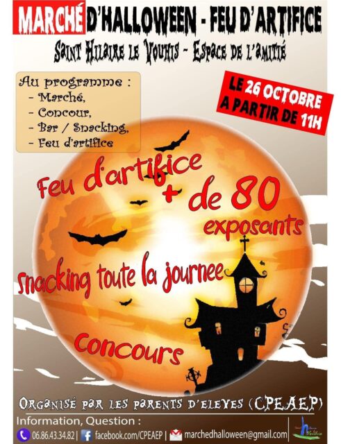 Lire la suite à propos de l’article Marché d’Halloween de St Hilaire le Vouhis